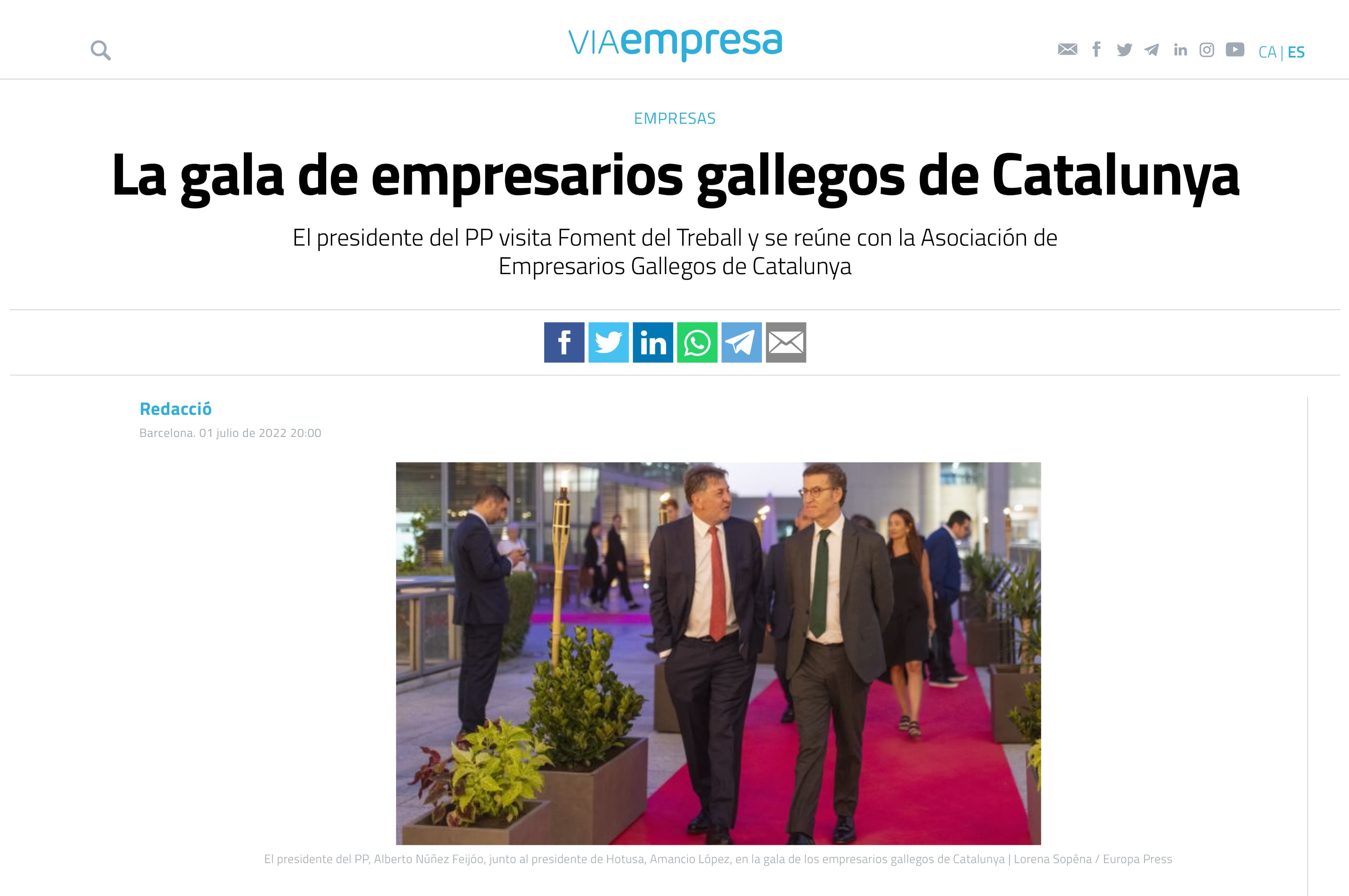 La gala de empresarios gallegos de Catalunya-1